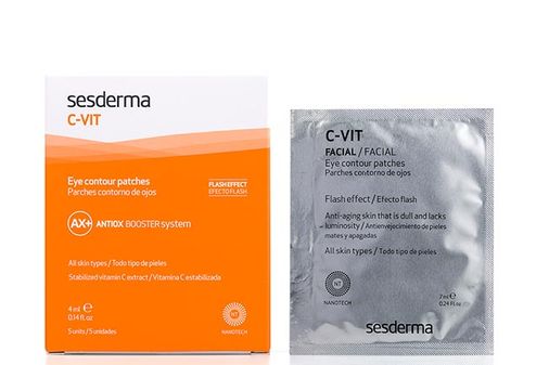 C- Vit Parches efecto flash contorno de ojos