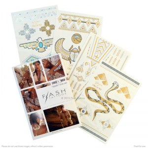 Flash-Tattoos gibt es mit ganz unterschiedlichen Motiven