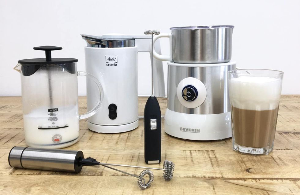 Sedhoom eletrischer Milchaufschäumer manueller Milchschäumer Doppeltem Quirl