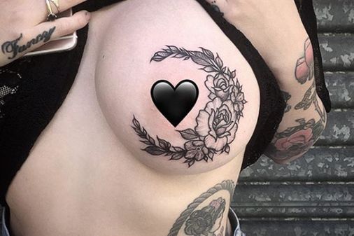 Boob tattoo