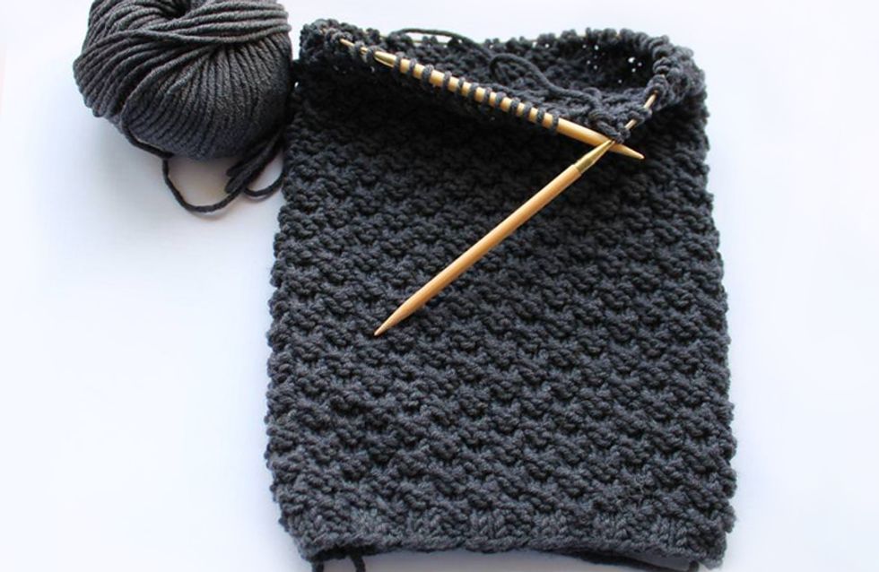 Loop Schal Stricken Einfache Diy Anleitung