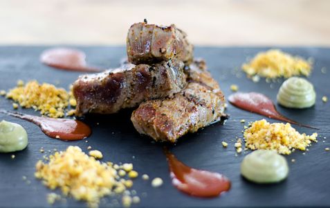 Atún picante a la parrilla