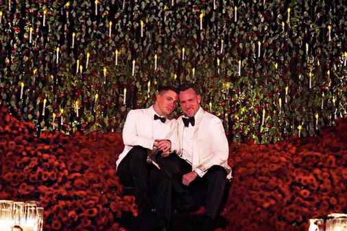 Colton Haynes y Jeff Leatham