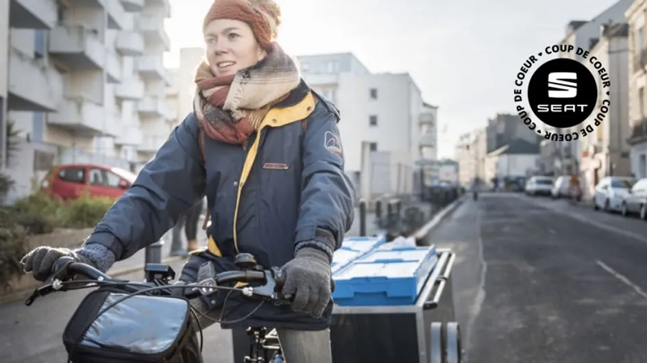 A Nantes, elle recycle les déchets en pédalant