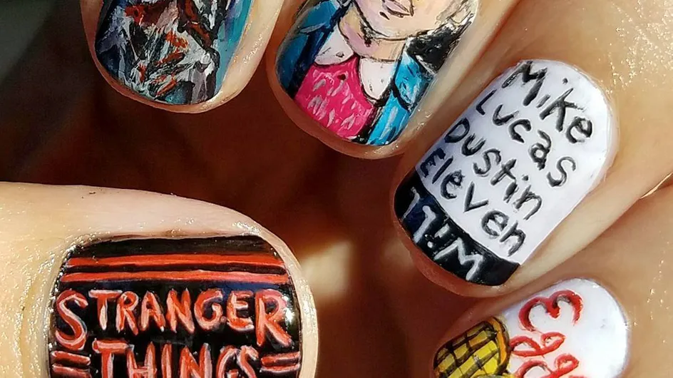 Lo último en nail art: manicura inspirada en Stranger Things