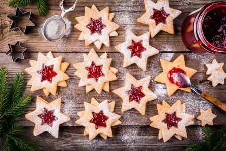 Galletas de mermelada de Navidad