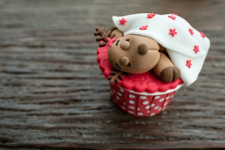 Cupcake reno durmiendo