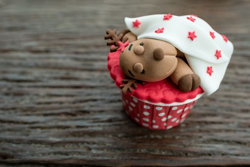 Cupcake reno durmiendo
