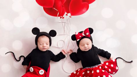 Saint Valentin Des Photos De Bebes Deguises En Mickey