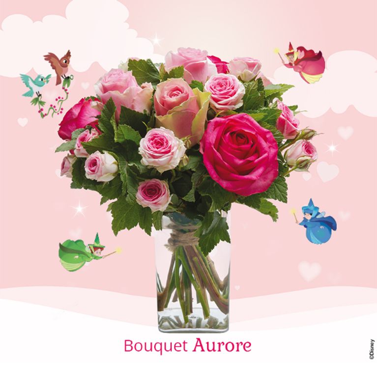 Des bouquets de fleurs inspirés des princesses Disney