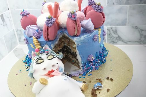 Tartas con unicornios gorditos