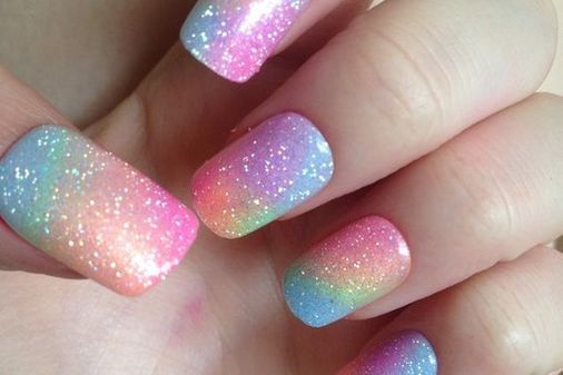 Uñas glitter