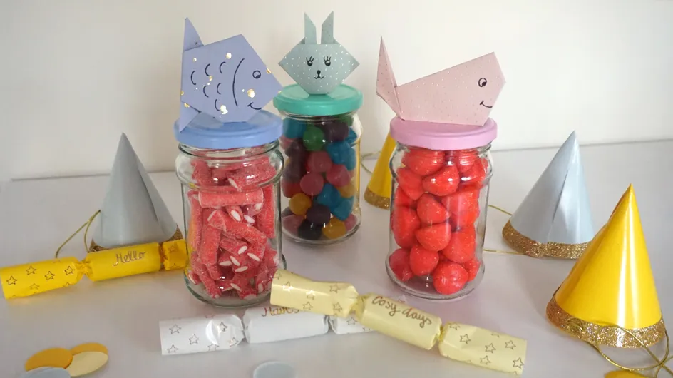 Idée décoration : de jolis bocaux remplis de bonbons pour son anniversaire
