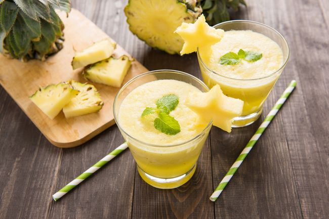 Pineapple basil smoothie