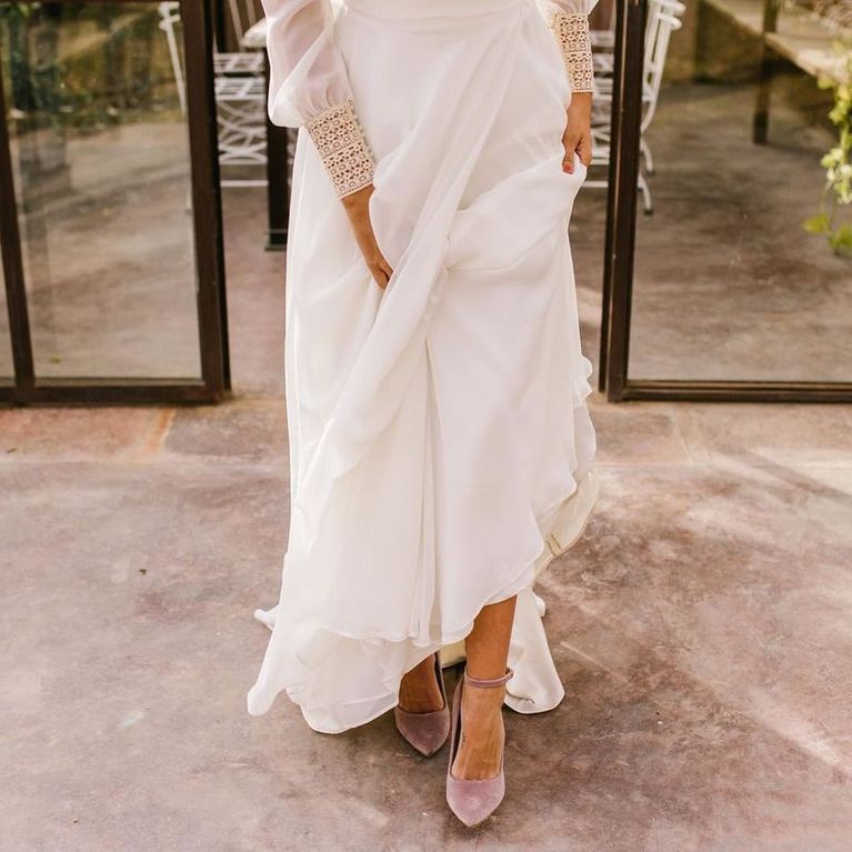 tendencias en zapatos de novia 2018