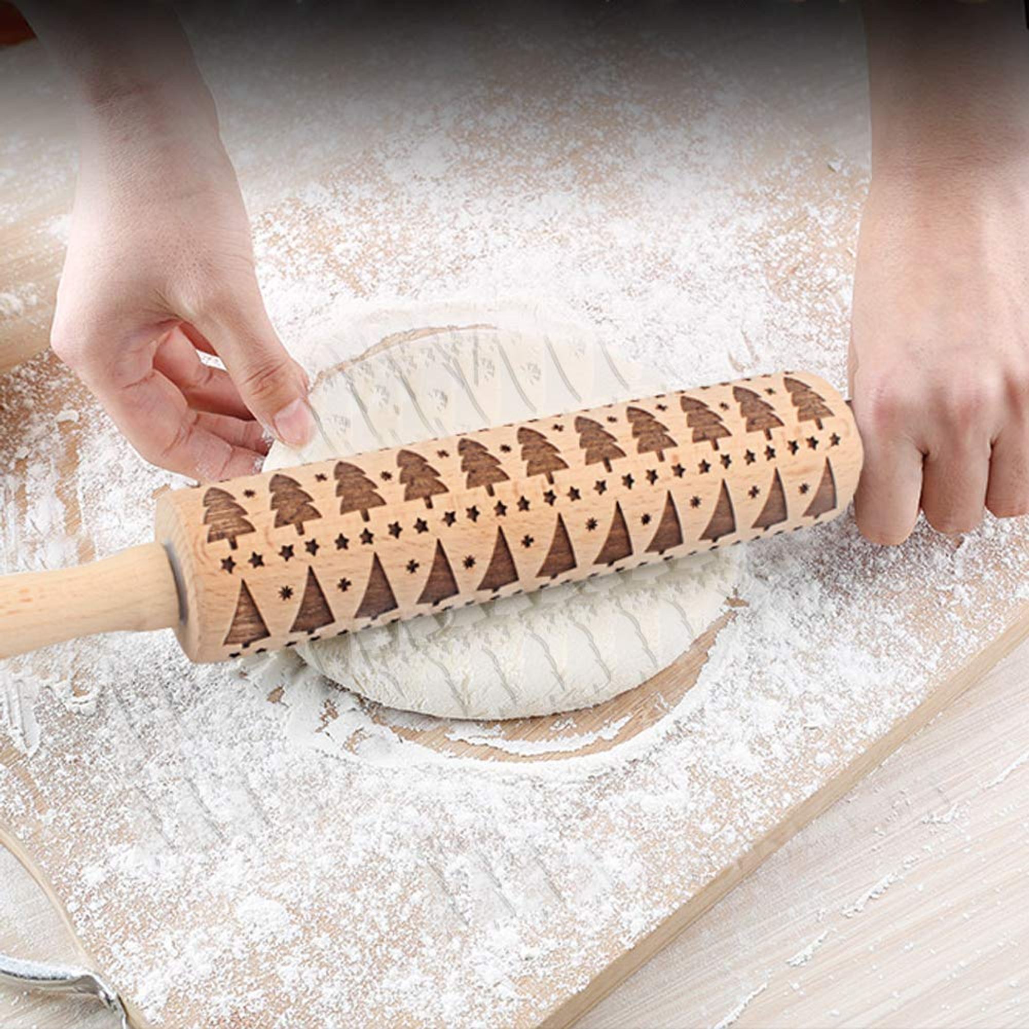 10 rouleaux à pâtisserie à motif pour des biscuits décorés minut