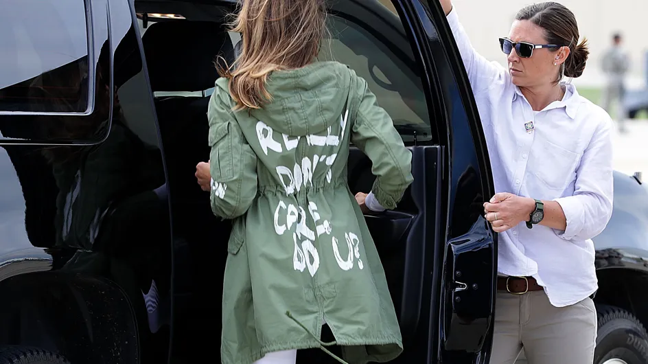 Melania Trump s'explique sur le choix de sa veste "Je m'en fous complètement"