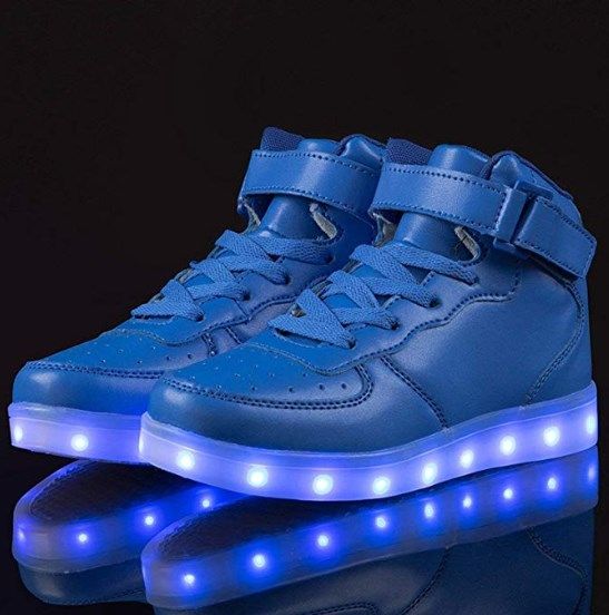 APTESOL Chaussures pour Enfants à LED avec lumière Baskets Montantes Rechargeables par USB pour Filles garçons 