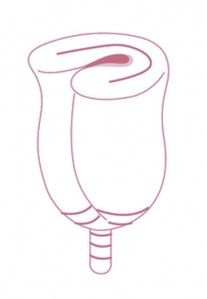 Copa menstrual forma C