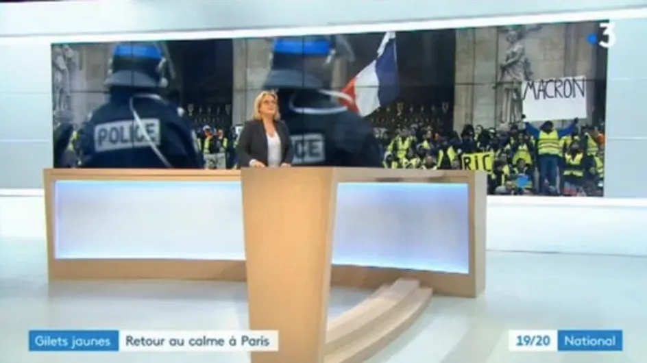 France 3 accusée de censurer une pancarte anti-Macron des Gilets jaunes