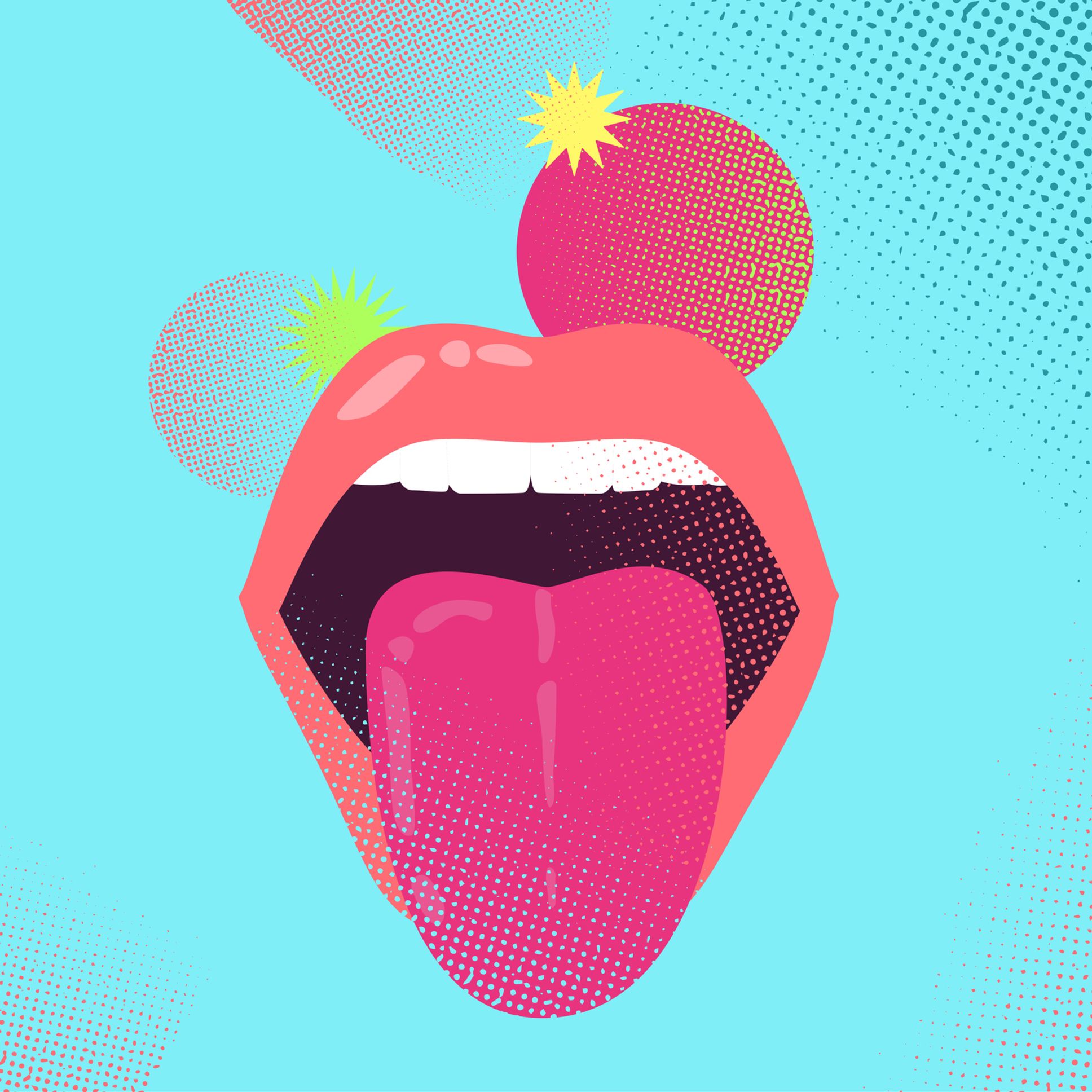 Zunge zungenkuss mit viel Wie küsst