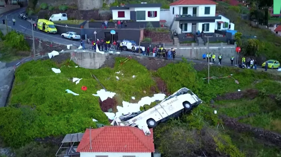 A Madère, l'accident d'un bus de touristes fait de nombreux morts