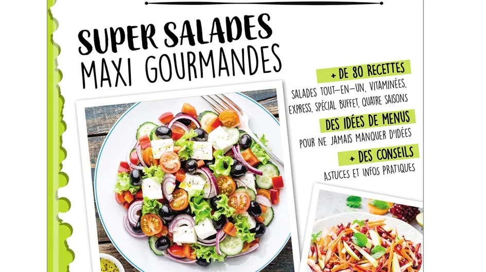 Des salades gourmandes et variées avec notre nouveau cahier gourmand !