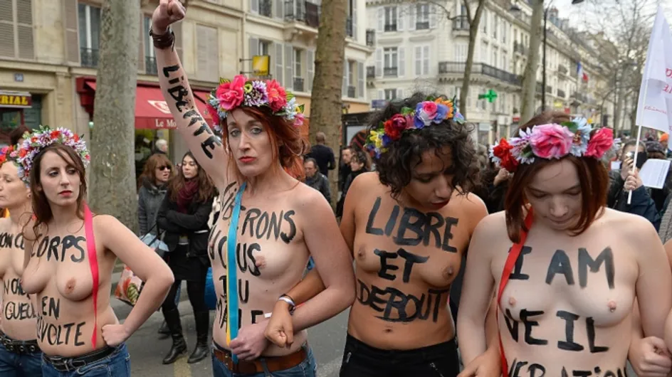 2 militantes Femen condamnées pour exhibition sexuelle à Paris