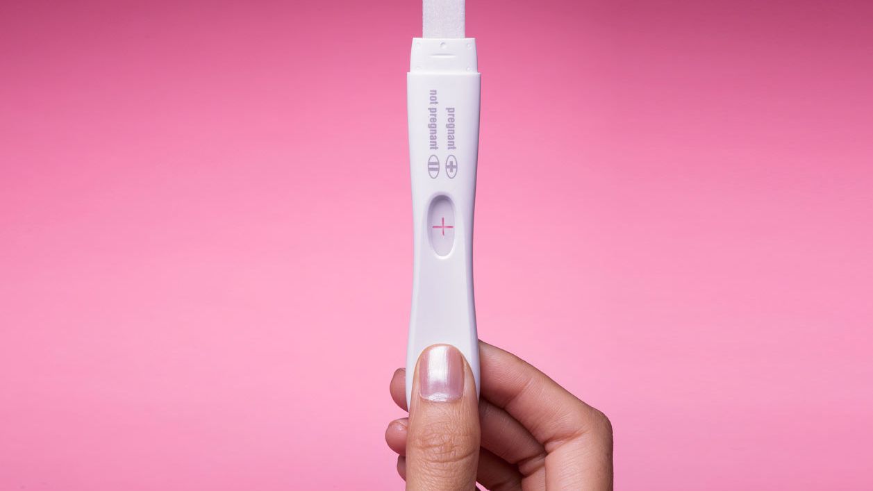 Leicht rosa schwangerschaftstest Test erst