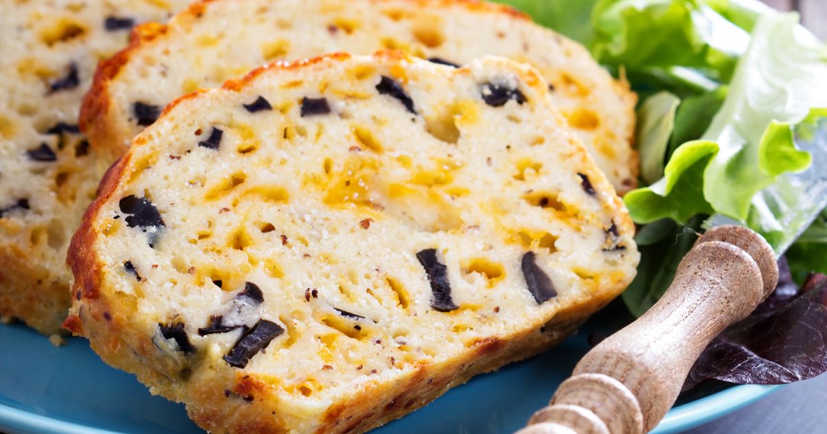 Recette du cake aux olives maison, bien moelleux