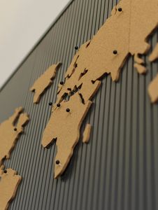 Corcho del mapa del mundo