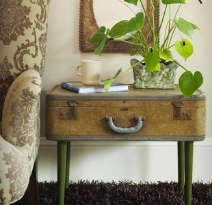 Decoración con maletas vintage