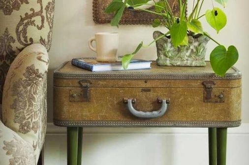 Decoración con maletas vintage