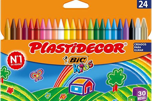 BIC Kids Plastidecor - Ceras de colores 2 4unidades