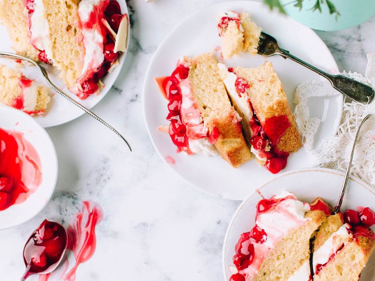 Schneller Kuchen Mit Sahne