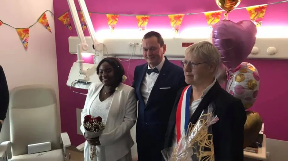 A Calais, un couple se marie à la maternité et ça fait chaud au cœur ! (photos)