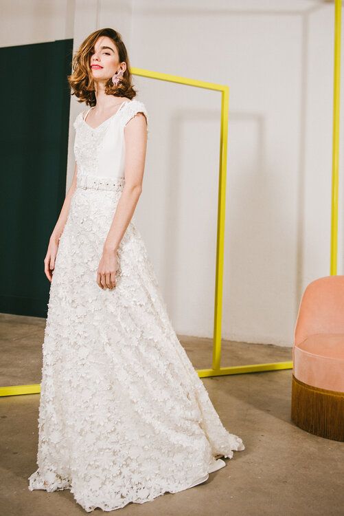 crédito tono Desafortunadamente 30 espectaculares vestidos de novia con bordados florales