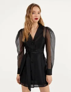 Robe blazer best sale noir bershka