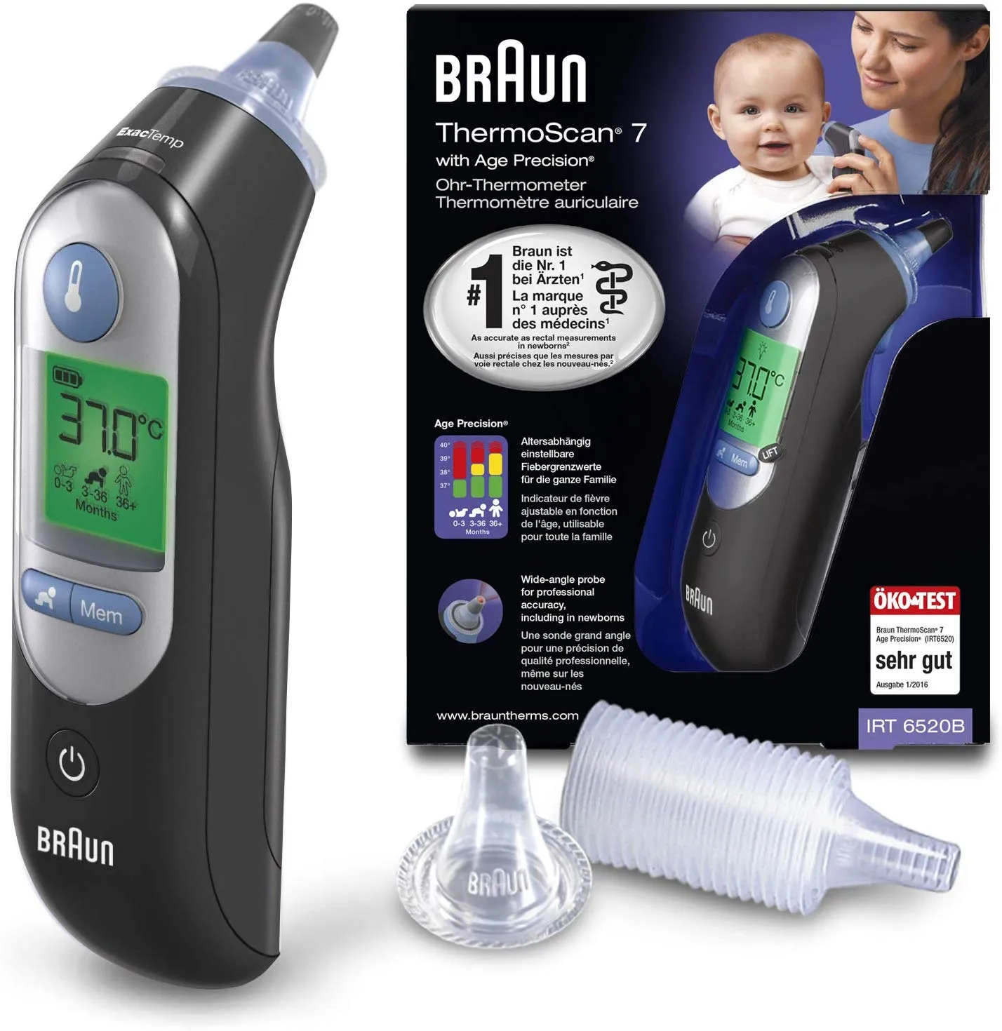 Thermomètre Frontal Braun Age Precision - Mesure Précise Sans