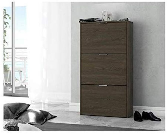 Habitdesign - Zapatero de 3 puertas 113x60x60cm