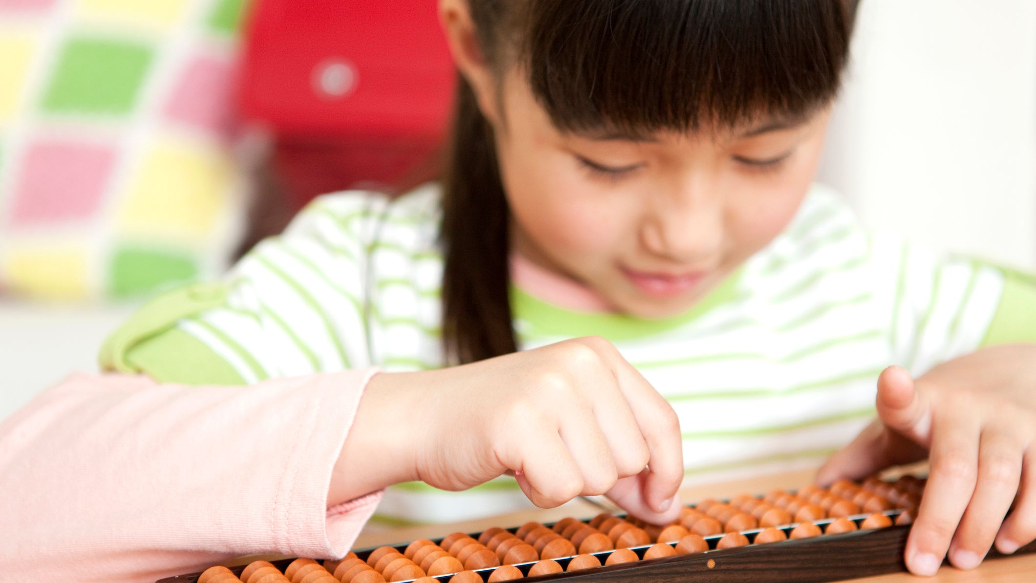 Boulier Règle à Calcul en Bois Boulier Enfant Montessori Abacus