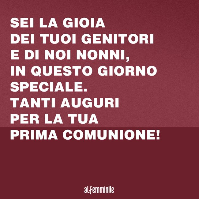 Le Frasi Per La Prima Comunione Piu Originali