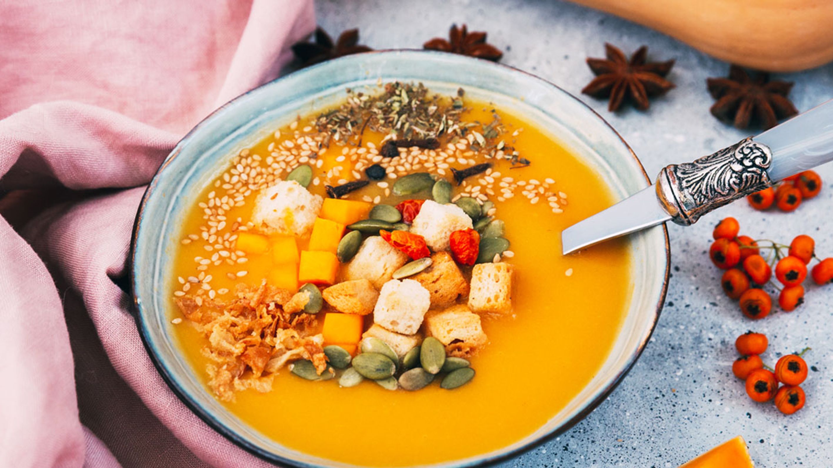 Kürbissuppe mal anders: Butternut-Rezept mit Asia-Twist