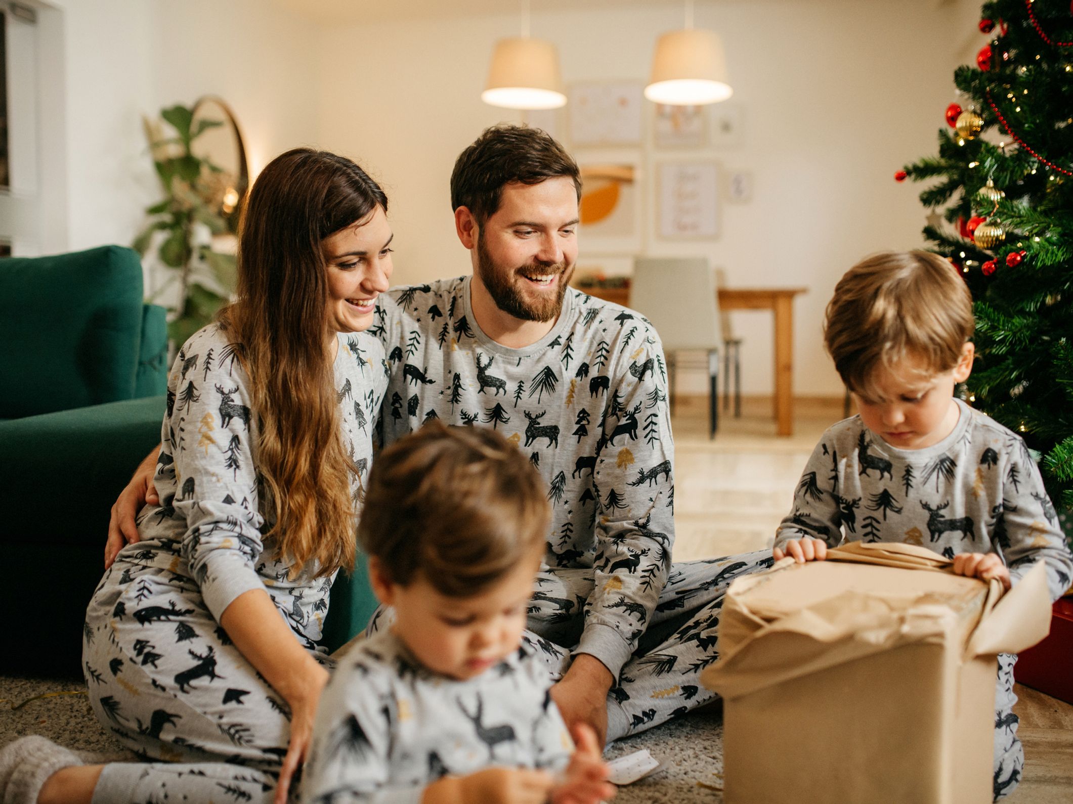 Pyjamas Pyjamas famille de Noël vêtements assortis ensemble tenue Jumper papa deux pièces maman enfants vêtements de bébé par Shiningup 
