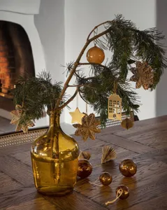 Inspiration décoration table de Noël suspendu nature - Eminza déco