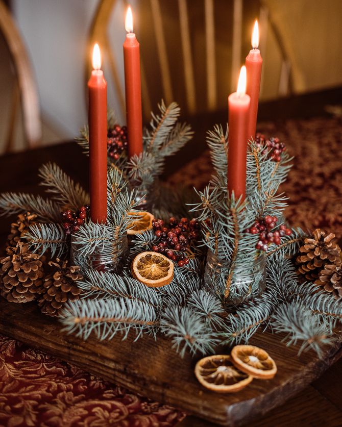 10 decorative ideas for a 100% recycled Christmas table