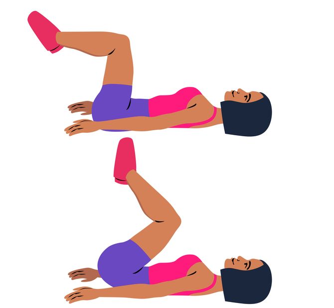 Flat stomach exercise: reverse crunch or reverse crunch