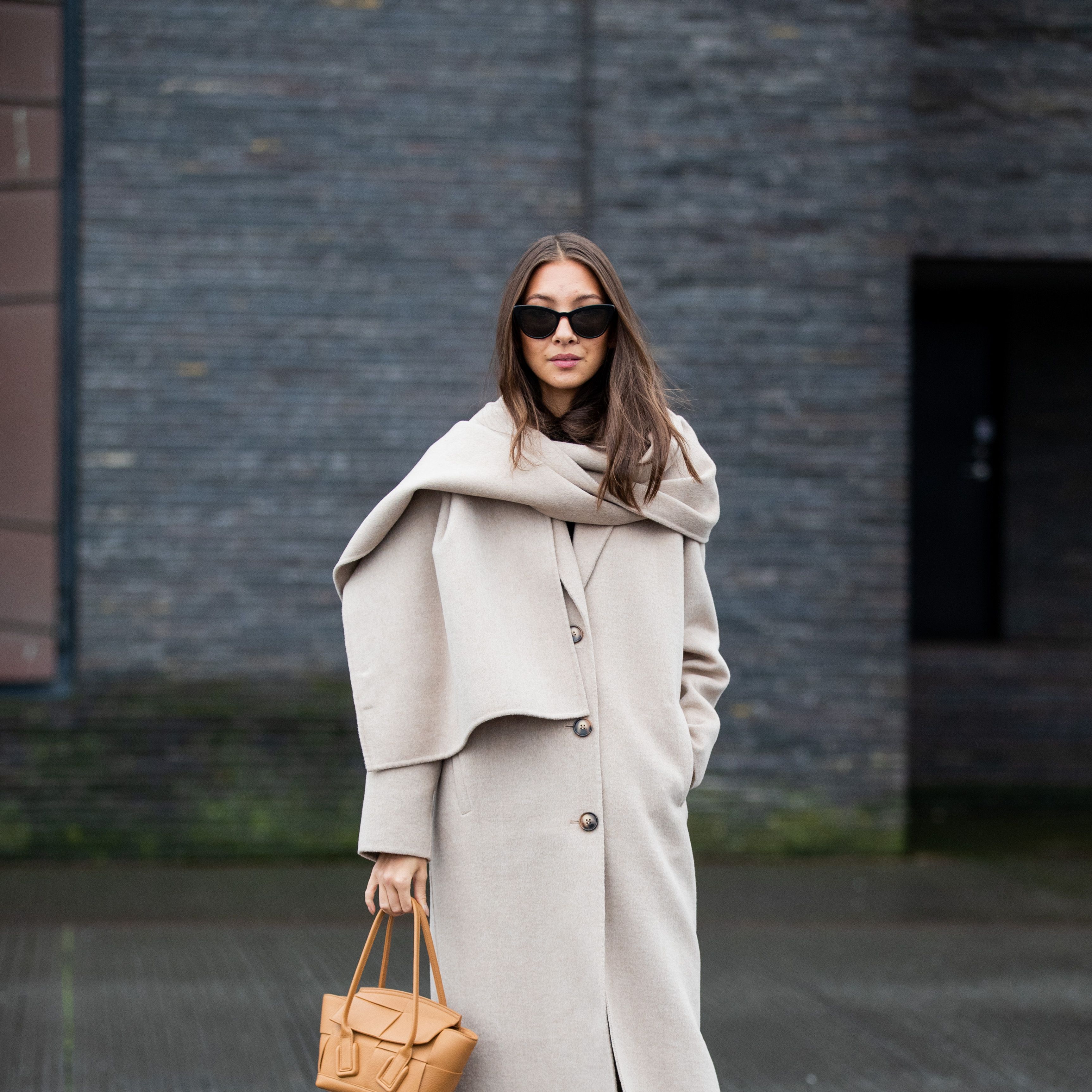 manteau long oversize femme laine