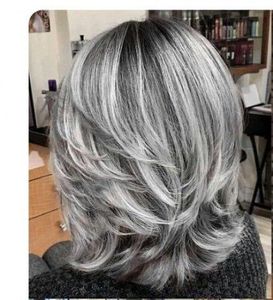 balayage inversé sur cheveux blancs