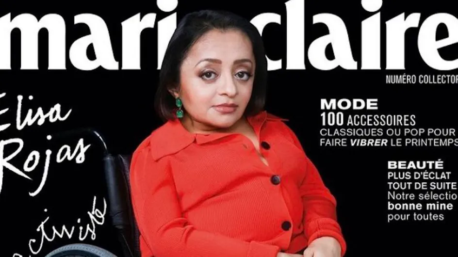 C’est historique ! Élisa Rojas, militante en fauteuil roulant, fait la Une d’un magazine féminin